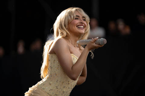 Sabrina Carpenter performs at the Governors Ball music festival at Corona Park in the Queens borough of New York City, U.S., June 8, 2024.   REUTERS/Cheney Orr ORG XMIT: PPP-NEW02